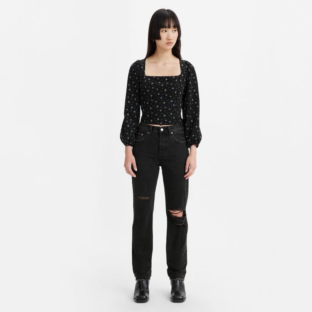 Levi's Black Straight Leg Jeans